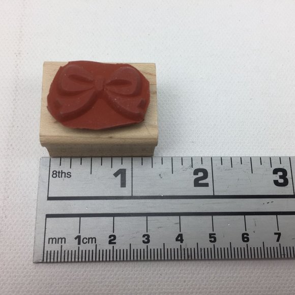 Stampin Up Assorted Note Thanks Bow Star Tracks Acorn Set 7 Rubber Stamps 1999 - Picture 8 of 9